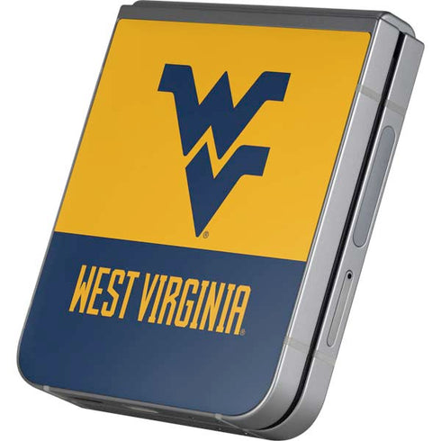 West Virginia University WV Yello split Galaxy Z Flip6 Skin